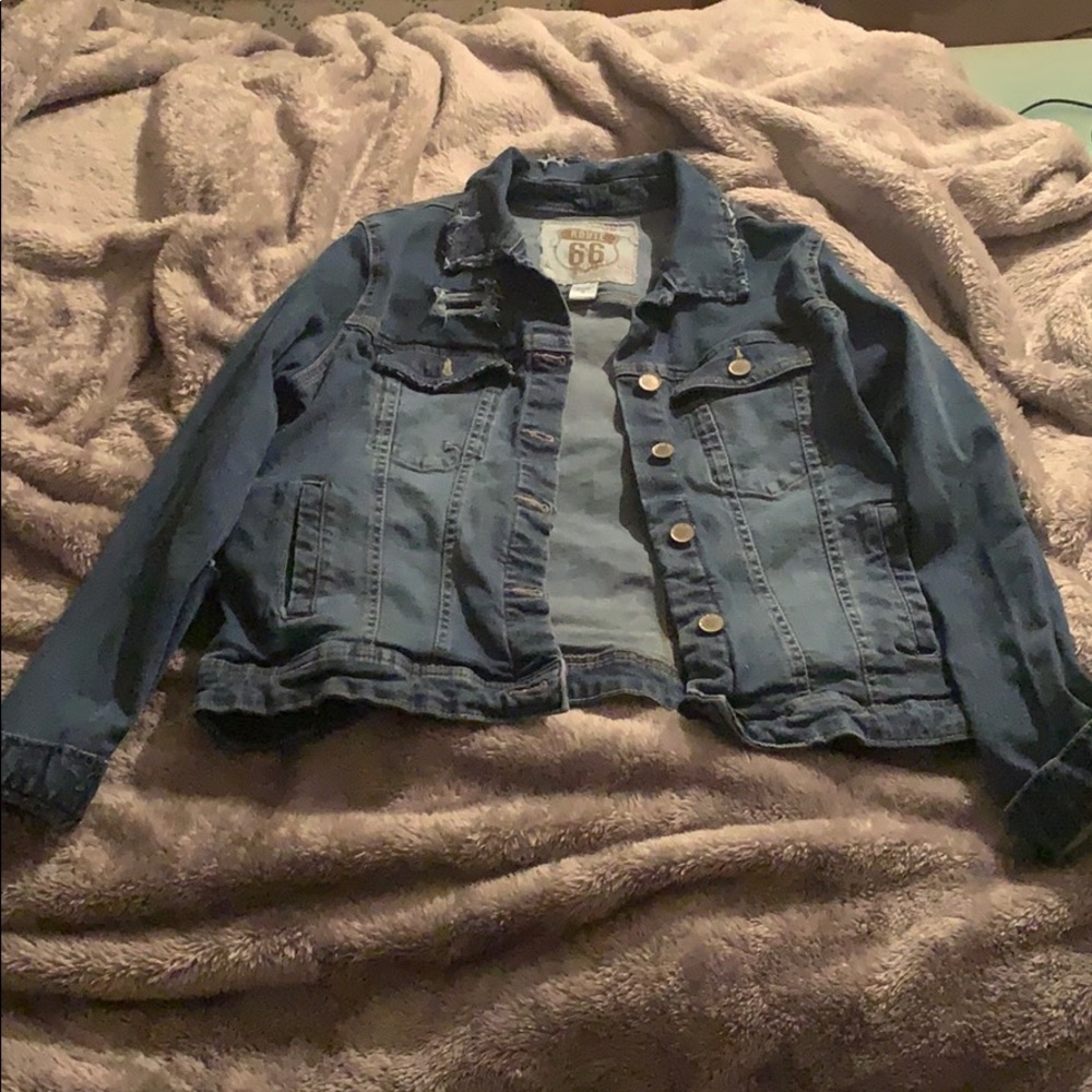 Route 66 Medium Wash Denim Size M Jean Jacket